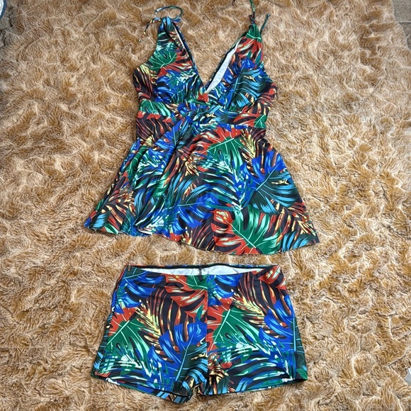 NWOT Tropical Bathing suit size L - Picture 6 of 9
